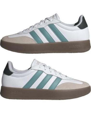 ADIDAS JR1104 WEISSE SNEAKER MIT MINTGRÜNEN STREIFEN NAN