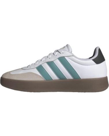 ADIDAS JR1104 WEISSE SNEAKER MIT MINTGRÜNEN STREIFEN NAN
