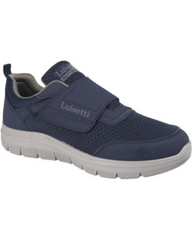 LUISETTI 31104ST - ZAPATILLA DEPORTIVA VEGANA ULTRALIGERA MARINO CON SUELA CENIZA MARINO