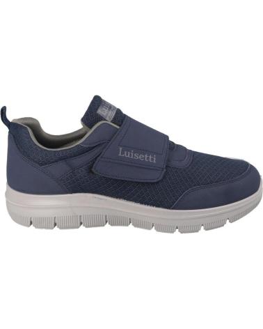 LUISETTI 31104ST - ZAPATILLA DEPORTIVA VEGANA ULTRALIGERA MARINO CON SUELA CENIZA MARINO