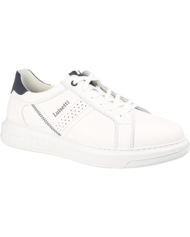 LUISETTI 39000ST - ZAPATILLA DEPORTIVA DE PIEL BLANCA PARA HOMBRE BLANCO