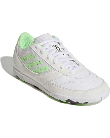 ADIDAS COMPETITION II INDOOR FOOTBALL SHOES WHITE NEON GREEN VERDE