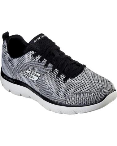 SKECHERS CASUAL MEN'S SHOES 232057 GRAY MESH GRIS