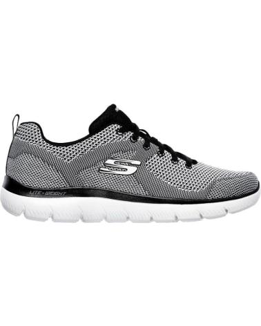 SKECHERS CASUAL MEN'S SHOES 232057 GRAY MESH GRIS