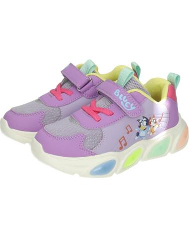 SCARPE SPORTIVE GARVALIN 251856G LILLA CON LUCI E CHIUSURA A STRAPPO LILA