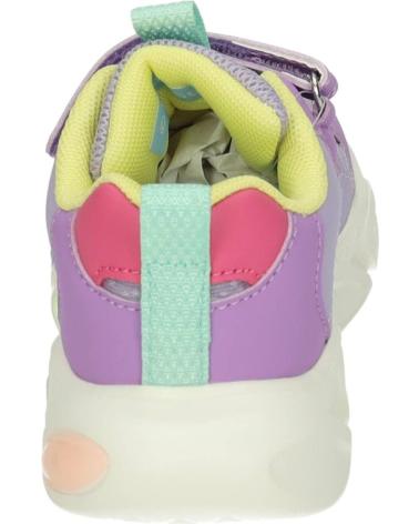 SCARPE SPORTIVE GARVALIN 251856G LILLA CON LUCI E CHIUSURA A STRAPPO LILA