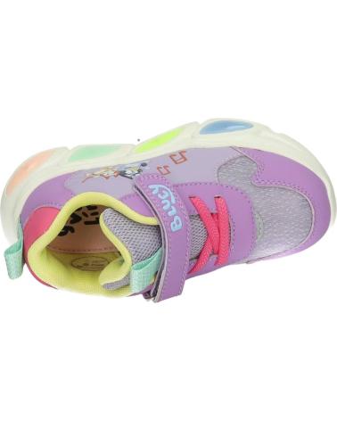 SCARPE SPORTIVE GARVALIN 251856G LILLA CON LUCI E CHIUSURA A STRAPPO LILA