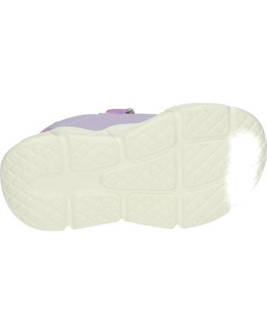 SCARPE SPORTIVE GARVALIN 251856G LILLA CON LUCI E CHIUSURA A STRAPPO LILA