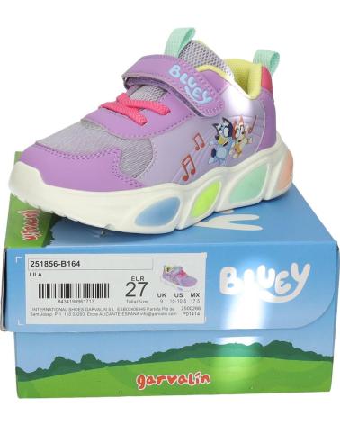 SCARPE SPORTIVE GARVALIN 251856G LILLA CON LUCI E CHIUSURA A STRAPPO LILA