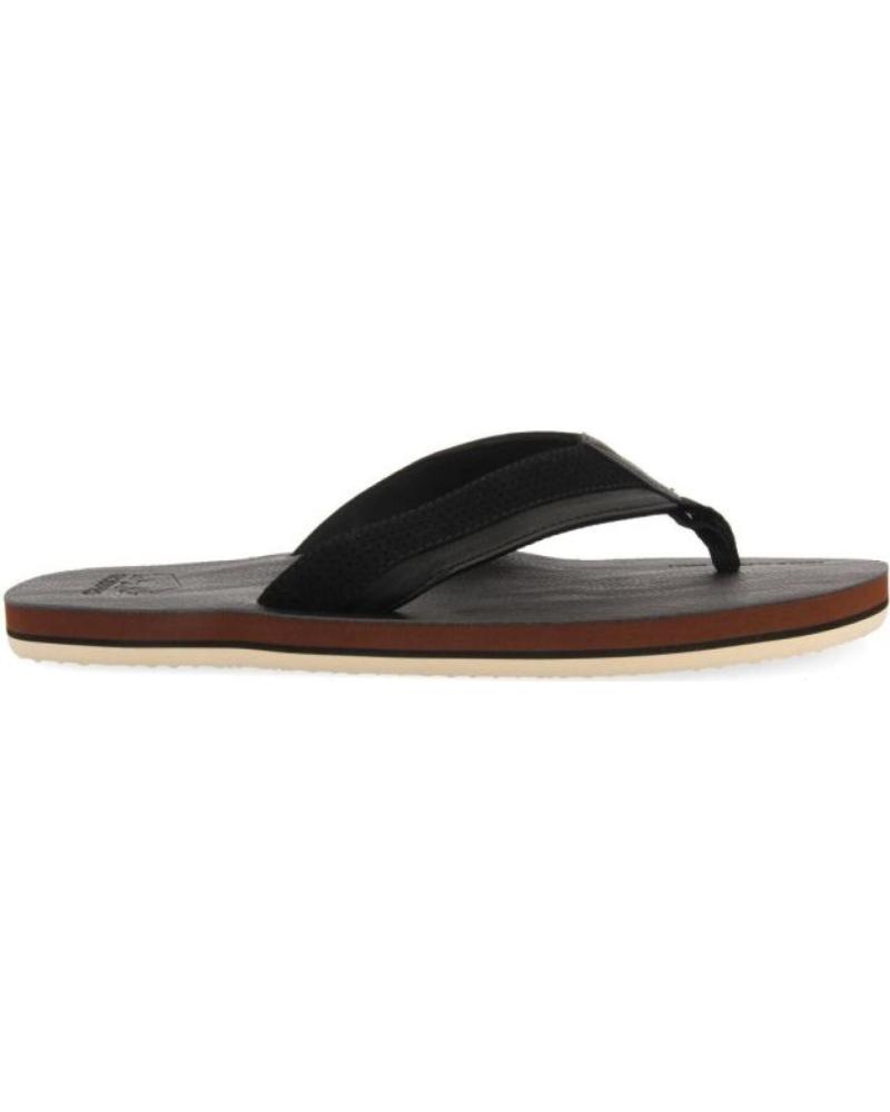 GIOSEPPO BRENT BLACK FLIP-FLOPS WITH BICOLOR DETAIL NEGRO