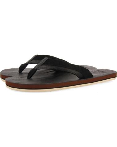 GIOSEPPO BRENT BLACK FLIP-FLOPS WITH BICOLOR DETAIL NEGRO