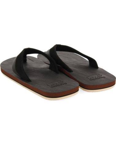 GIOSEPPO BRENT BLACK FLIP-FLOPS WITH BICOLOR DETAIL NEGRO