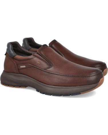MOCASSINS FLUCHOS TRITON F2064 504399 SLIP ON EM PELE CASTANHA MARRON