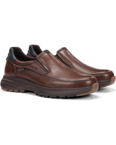 MOCASSINS FLUCHOS TRITON F2064 504399 SLIP ON EM PELE CASTANHA MARRON