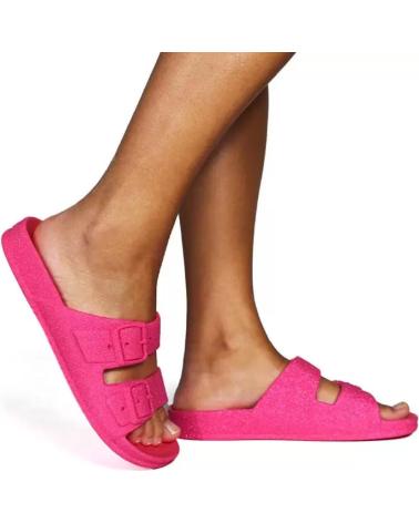 CACATOES CHANCLAS NEON PINK FLUO ROSA