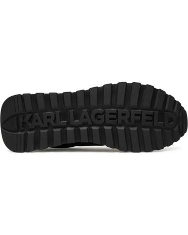ZAPATILLAS KARL LAGERFELD KAIRO IKONIK PIN LO LACE NEGRAS NEGRO