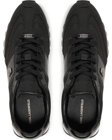 ZAPATILLAS KARL LAGERFELD KAIRO IKONIK PIN LO LACE NEGRAS NEGRO