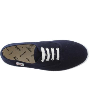 VICTORIA 1915 INGLESA CANVAS TRAINERS NAVY BLUE WITH WHITE LACES AZUL