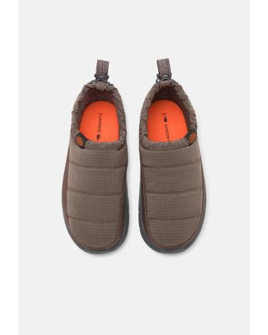 LACOSTE CHAUSSONS SERVE SLIPPER 224 MARRON MARRóN