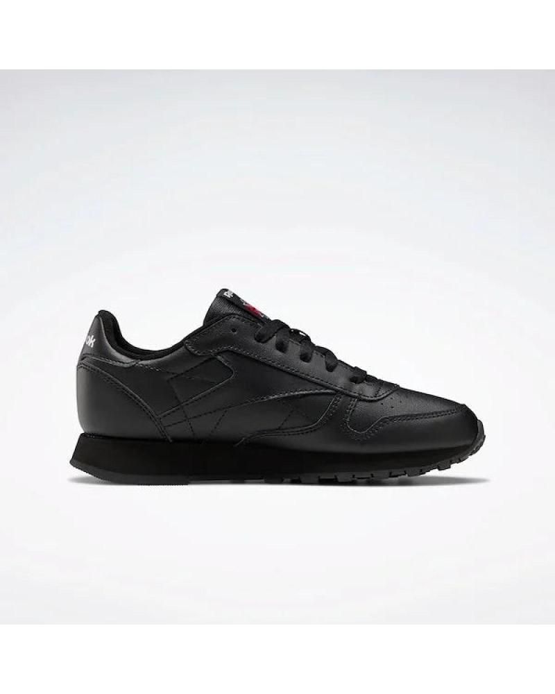 girl and boy shoes REEBOK ZAPATILLAS CLASSIC LEATHER PARA NINOS UNISEX EN COLOR NEGRO NEGRO