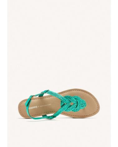 SANDALIAS GIOSEPPO ZUPANJA 72066 DE PIEL TRENZADA VERDE CLARO VERDE CLARO