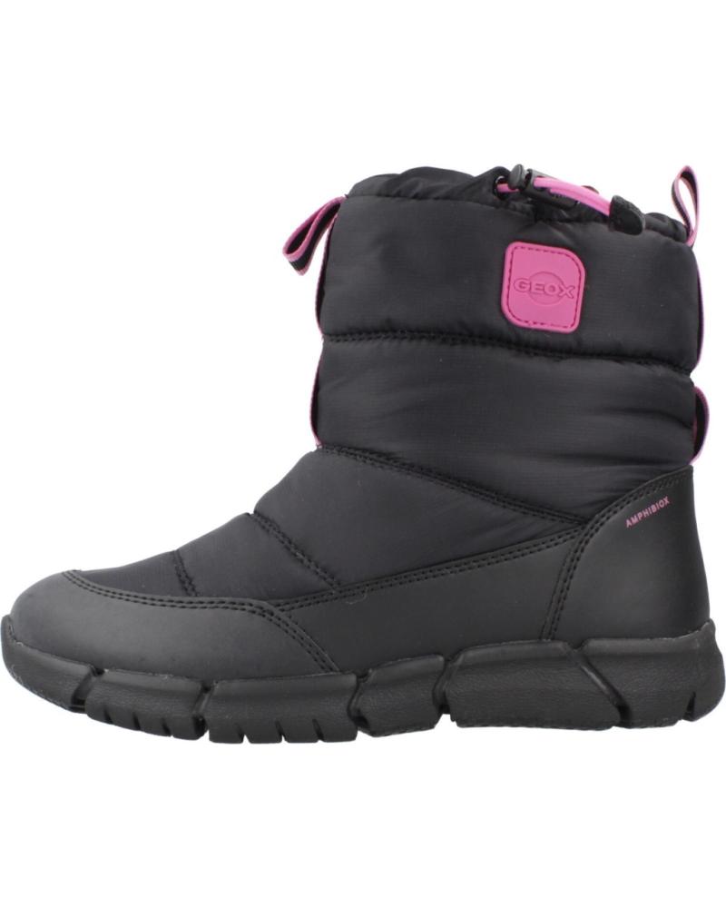 GEOX J FLEXYPER GIRL B AB BOOTS - BLACK C9B8L C9B8L