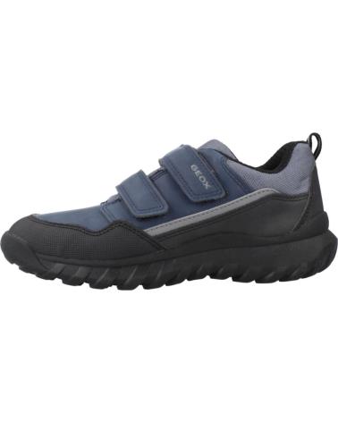 GEOX SIMBYOS BOY C4J9B - BASKETS VELCRO BLEU C4J9B