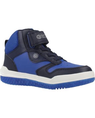 GEOX BUZZERLIGHT BOY C4226 - HOHE KLETTVERSCHLUSS-SNEAKER BLAU C4226
