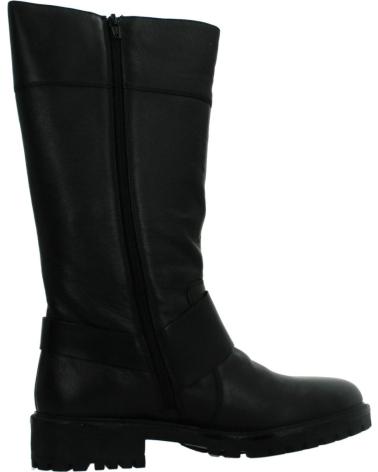 GEOX D HOARA BLACK HIGH BOOTS WITH DECORATIVE BUCKLE C9999 C9999