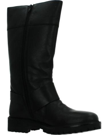 GEOX D HOARA BLACK HIGH BOOTS WITH DECORATIVE BUCKLE C9999 C9999