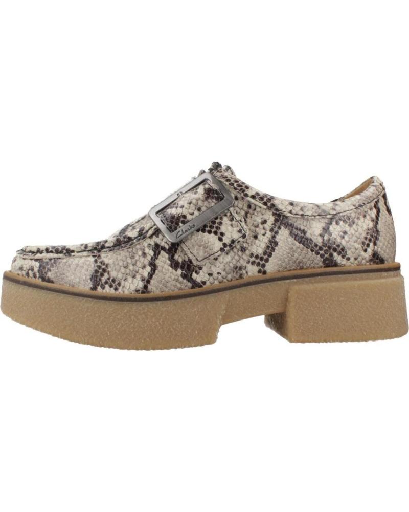 CLARKS LINO MONK ANIMAL PRINT GREYSNAKE LOAFERS GREYSNAKE