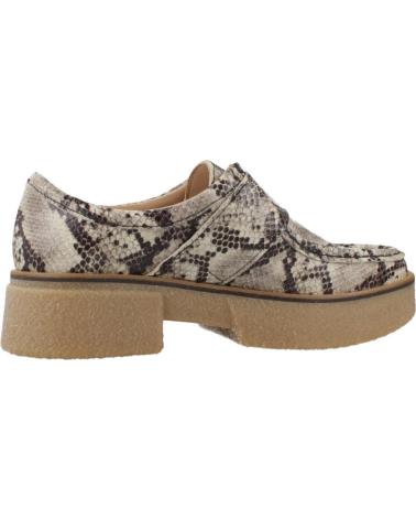 CLARKS LINO MONK ANIMAL PRINT GREYSNAKE LOAFERS GREYSNAKE