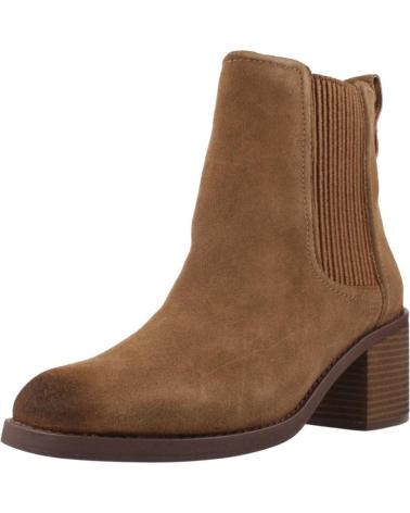 CLARKS CHAMBERLY TOP - BOTTINES CHELSEA EN DAIM MARRON WALNUT WALNUT