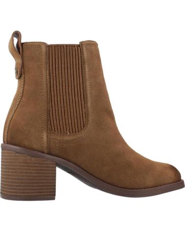 CLARKS CHAMBERLY TOP - BOTTINES CHELSEA EN DAIM MARRON WALNUT WALNUT