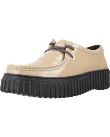 CLARKS SCARPE CASUAL TORHILL BEE VERNICE BEIGE BEIGE