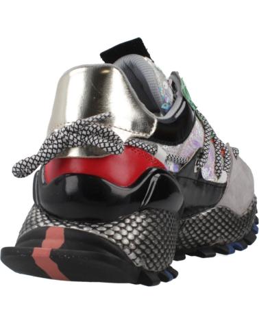 EXE 8830-2E LEDER MULTICOLOR GRAU GRÜN SNEAKER LEATHER GREY GREEN