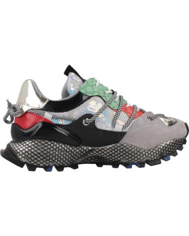 EXE 8830-2E LEDER MULTICOLOR GRAU GRÜN SNEAKER LEATHER GREY GREEN