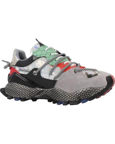 EXE 8830-2E LEDER MULTICOLOR GRAU GRÜN SNEAKER LEATHER GREY GREEN