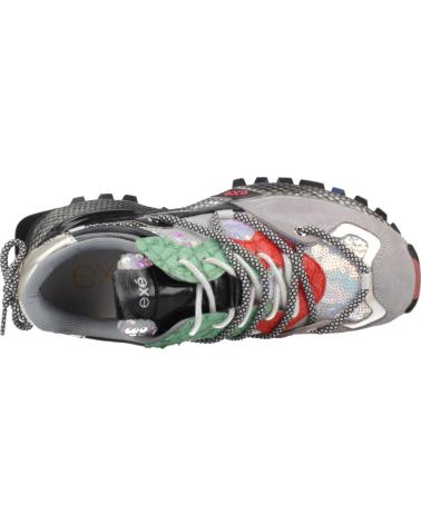 EXE 8830-2E LEDER MULTICOLOR GRAU GRÜN SNEAKER LEATHER GREY GREEN
