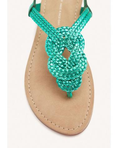 SANDALIAS GIOSEPPO ZUPANJA 72066 DE PIEL TRENZADA VERDE CLARO VERDE CLARO