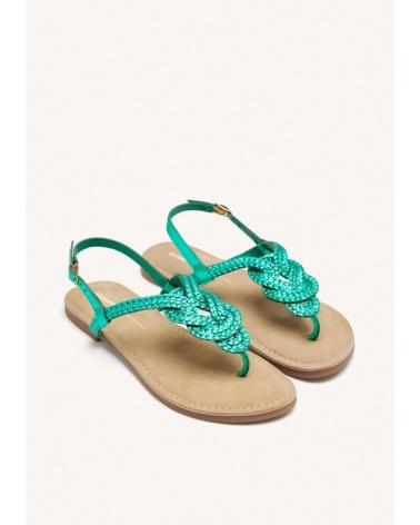 SANDALIAS GIOSEPPO ZUPANJA 72066 DE PIEL TRENZADA VERDE CLARO VERDE CLARO