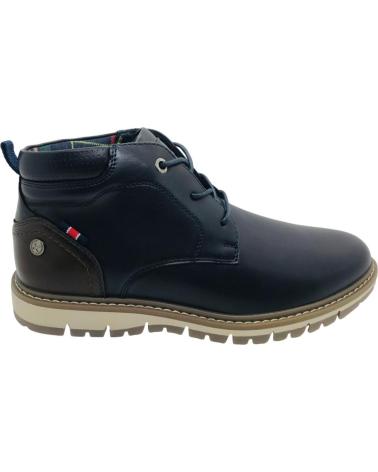 XTI LACE-UP ANKLE BOOT 144512 NAVY BLUE AZUL