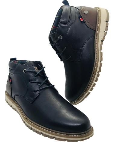 XTI LACE-UP ANKLE BOOT 144512 NAVY BLUE AZUL
