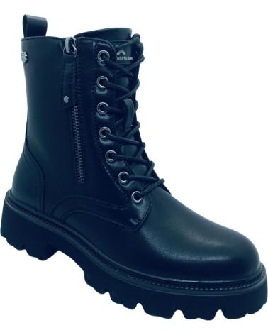 XTI BIKER STYLE ANKLE BOOT WITH ZIP AND LACES BLACK 14442802 NEGRO