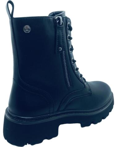 XTI BIKER STYLE ANKLE BOOT WITH ZIP AND LACES BLACK 14442802 NEGRO