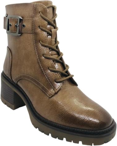 XTI 144275 BEIGE ANKLE BOOT WITH HEEL, LACES AND BUCKLE BEIGE