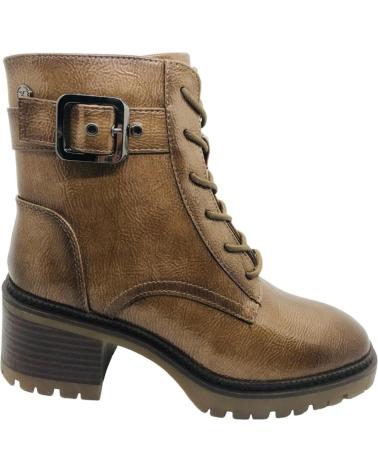 XTI 144275 BEIGE ANKLE BOOT WITH HEEL, LACES AND BUCKLE BEIGE