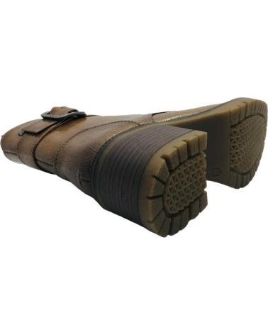 XTI 144275 BEIGE ANKLE BOOT WITH HEEL, LACES AND BUCKLE BEIGE