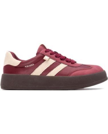 XTI SNEAKERS 151409 BORDEAUX WITH BEIGE SIDE STRIPES AZUL
