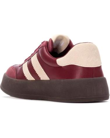 XTI SNEAKERS 151409 BORDEAUX WITH BEIGE SIDE STRIPES AZUL